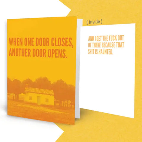 Middle Child Made Just For Fun Card-Door Closes