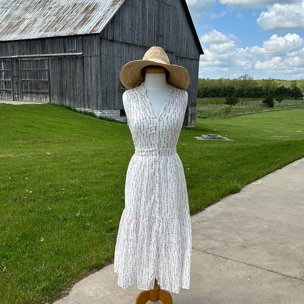 April Cornell Darling Flower Dress-Broken White