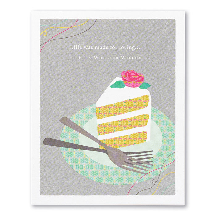 Compendium Wedding Card-Life Was Made For Loving