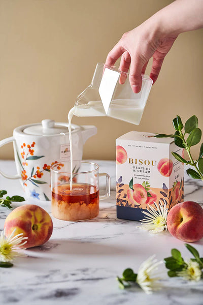 Bisou Peaches & Cream Biodegradable Tea Sachets