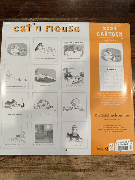 The New York Cat And Mouse 2024 Wall Calendar
