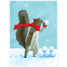 Allport Editions Holiday Card-Snowball Fight