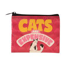 Blue Q Coin Purse-Cats Are Expensive