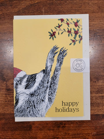 Oliver Stockley Holiday Card-Raccoon