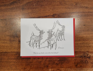 The New Yorker Holiday Card-Uber Reindeer