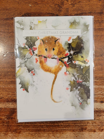 Museums and Galleries Christmas Card-Christmas Mouse