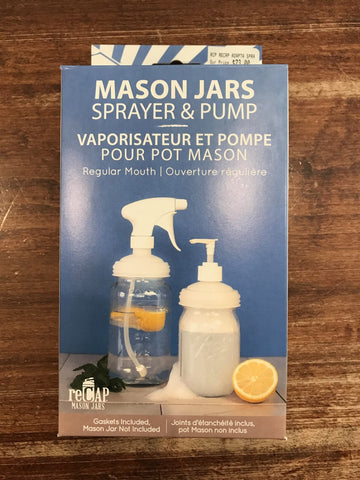 reCAP Mason Jar Spray/Pump Combo