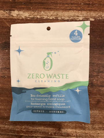 0Zero Waste Cleaning Foaming Soap-Citrus-Set of 4