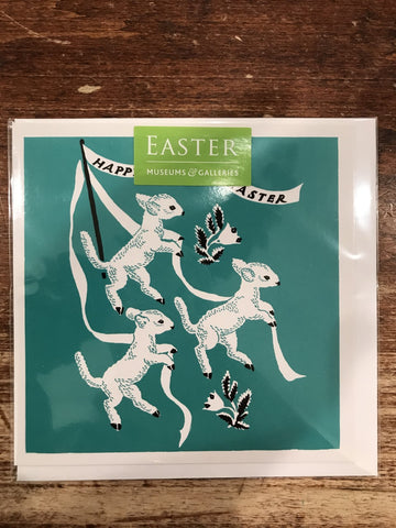 Museums and Galleries Easter Card-Three Lambs