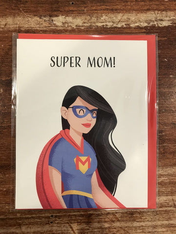 Halfpenny Postage Mother's Day Card-Super Mom