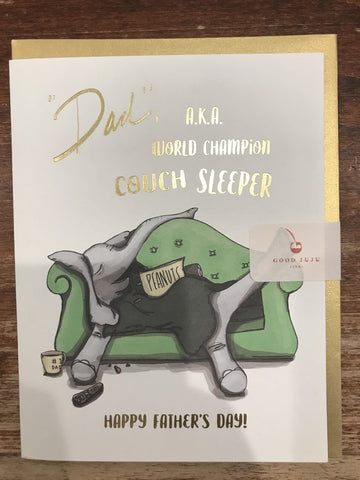 Good Juju Ink Father's Day Card-Couch Dad