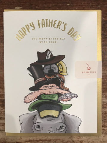 Good Juju Ink Father's Day Card-Many Hats