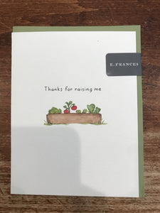 E. Frances Paper Mother's Day Card-Raising Me