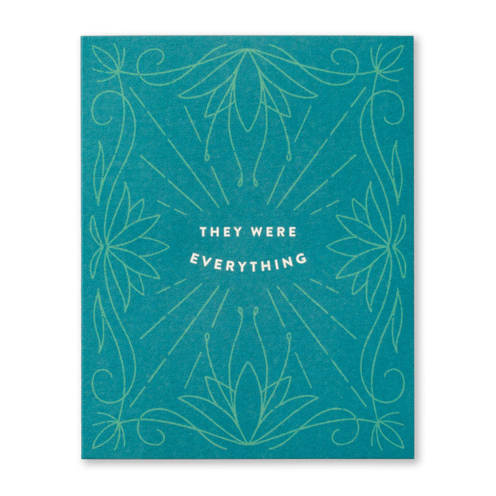 Compendium Sympathy Card-They Were Everything