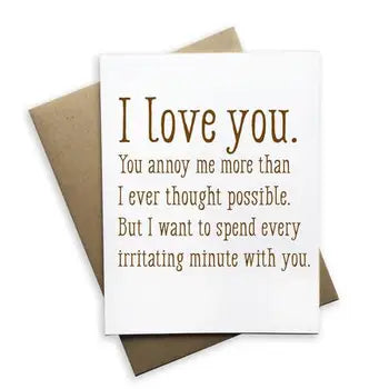 Tiramisu Paperie Love Card-I Love You