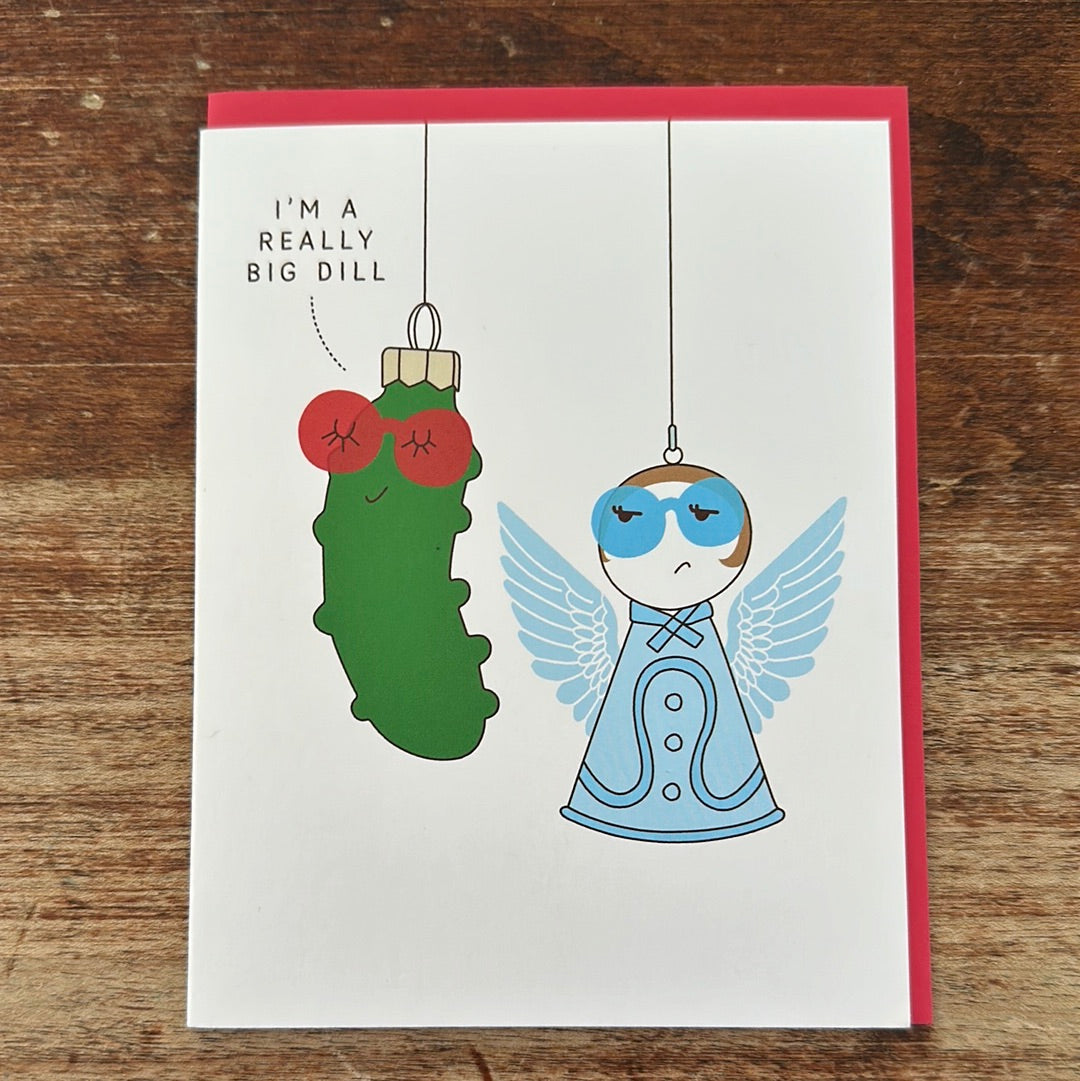 A Smyth Christmas Card-Angel & Pickle