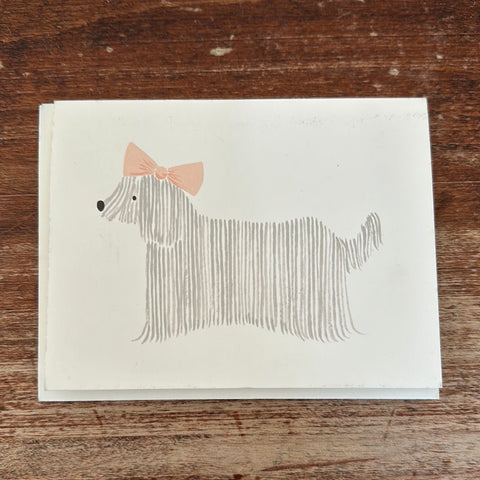 Rifle Paper Co. Blank Card-Dog With Long Hair