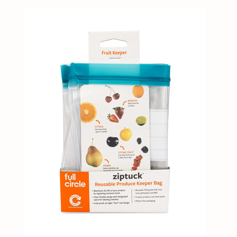 Full Circle Ziptuck Reuseable Fruit Storage Bag