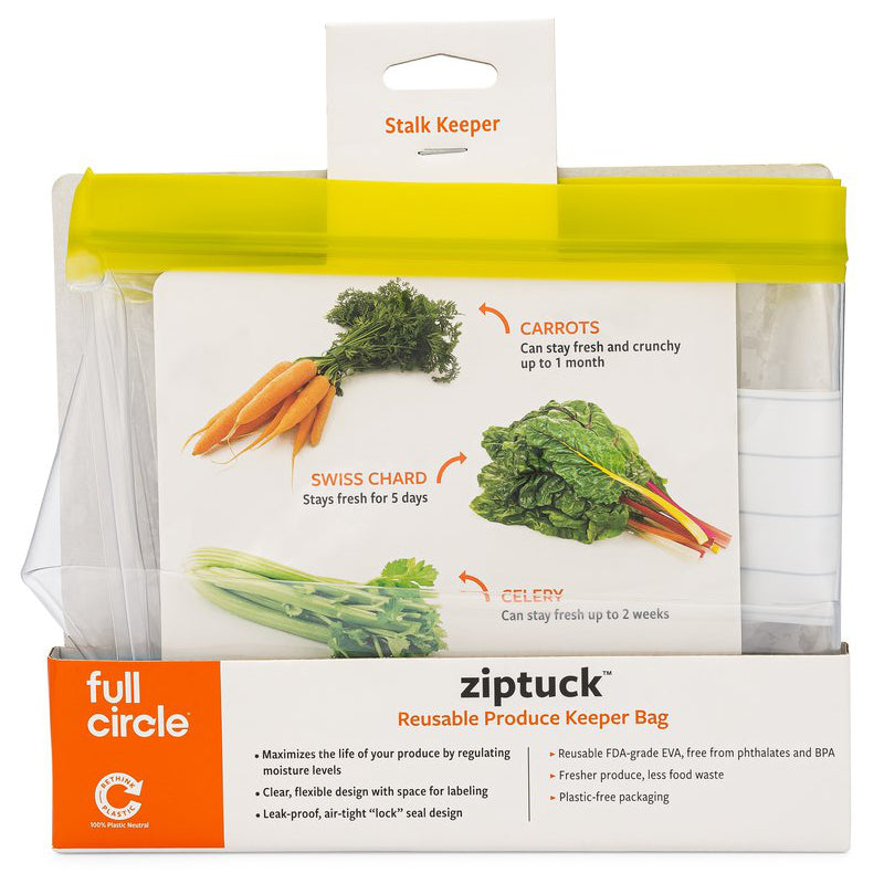 Full Circle Ziptuck Reuseable Stalks Storage Bag