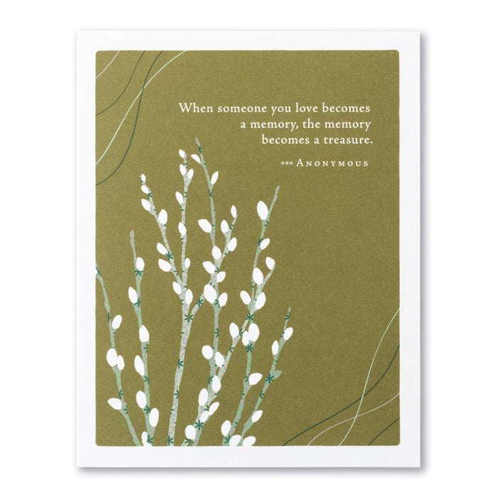 Compendium Sympathy Card- When Someone You Love Becomes A Memory