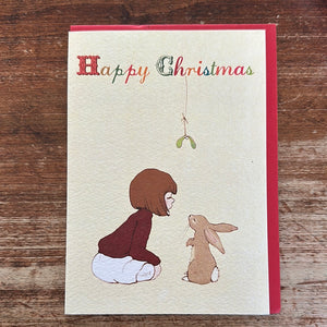 Belle And Boo Christmas Card-Mistletoe