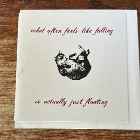 Peacerev Blank Card-Feels Like Falling