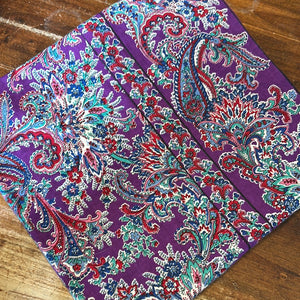 April Cornell Tablecloth-Rhapsody Paisley-Purple