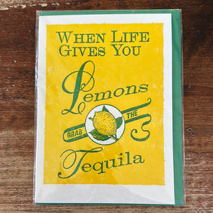 Archivist Letterpress Encouragement Card-Tequila