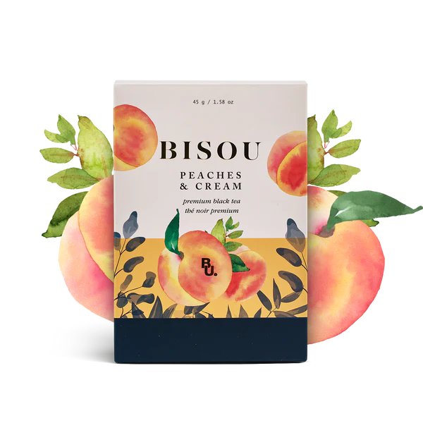 Bisou Peaches & Cream Biodegradable Tea Sachets