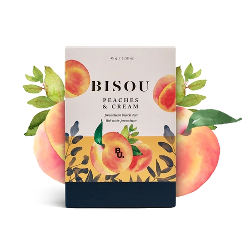 Bisou Peaches & Cream Biodegradable Tea Sachets