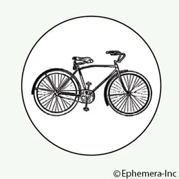 Ephemera Magnet-Round-Bicycle