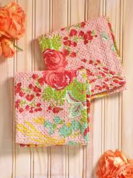 April Cornell Marion Tea Towel-Coral