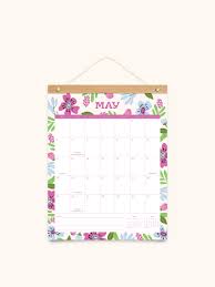 Studio Oh! 2025 Botanical Bliss Bamboo-Hanger Calendar