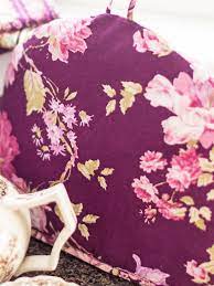 April Cornell Everlasting Patchwork Tea Cozy-Plum