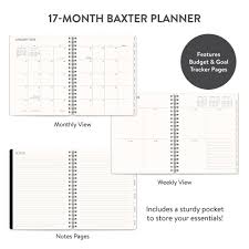 Studio Oh! 2025 Midnight Black Baxter Planner