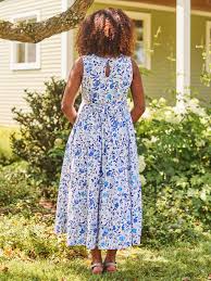 April Cornell Beach Haven Dress-White/Blue