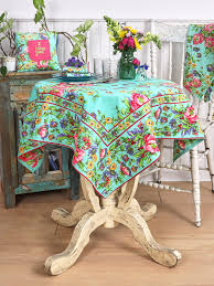 April Cornell Penny's Patio Tablecloth-Aqua