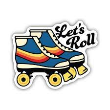 Stickers Northwest Let's Roll Skates Vinyl Sticker