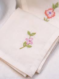 April Cornell Garden Embroidered Tea Napkins Set of 2-Multi