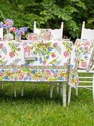 April Cornell Spring Promise Tablecloth-White