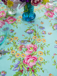April Cornell Penny's Patio Tablecloth-Aqua