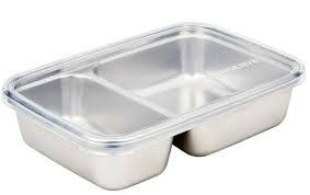 Ukonserve 2 Compartment Stainless Steel Food Storage Container-825ml/28oz