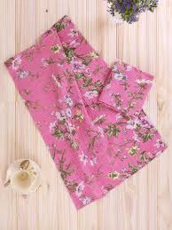 April Cornell Graceful Garden Tea Towel-Rose
