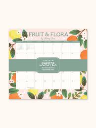 Studio Oh! 2025 Fruit & Flora Magnetic Monthly Pad Calendar