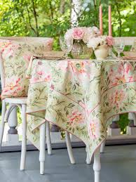 April Cornell Splendor Tablecloth-Mist