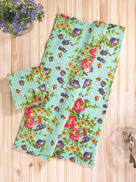 April Cornell Penny's Patio Tea Towel-Aqua