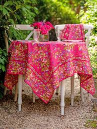 April Cornell Penny's Patio Tablecloth-Pink