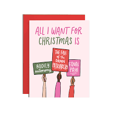 Brittany Paige Feminist Christmas List Christmas Card