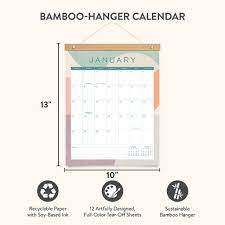 Orange Circle Studio 2024 Find Balance Bamboo Hanger Calendar