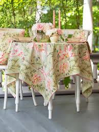 April Cornell Splendor Tablecloth-Mist